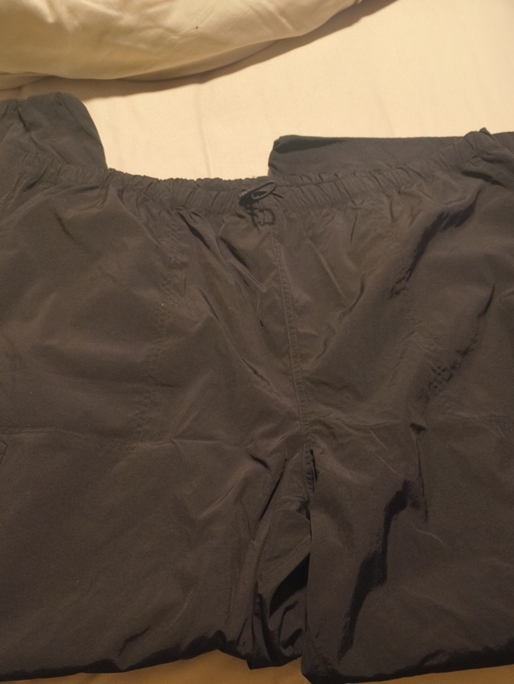 PINK Victoria's Secret Women's Black Elastic-Waist Pants